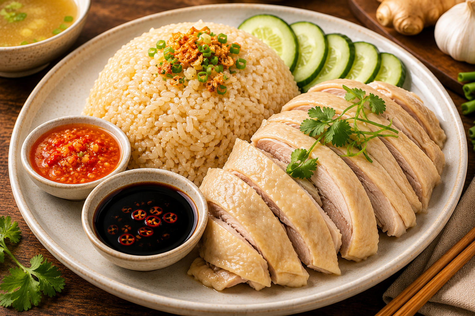 Hainanese Chicken Rice